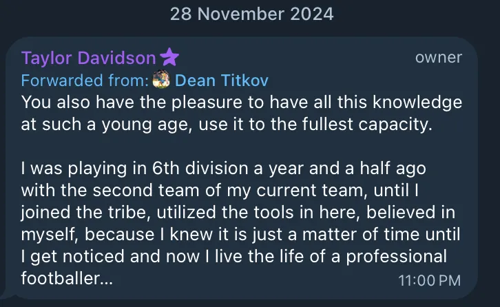 Total Footballer client result — November 2024, screenshot 1