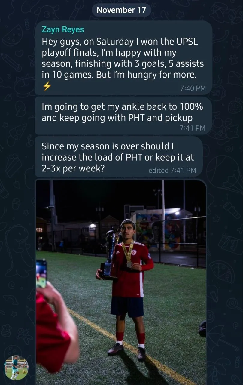 Total Footballer client result — November 2025, screenshot 2