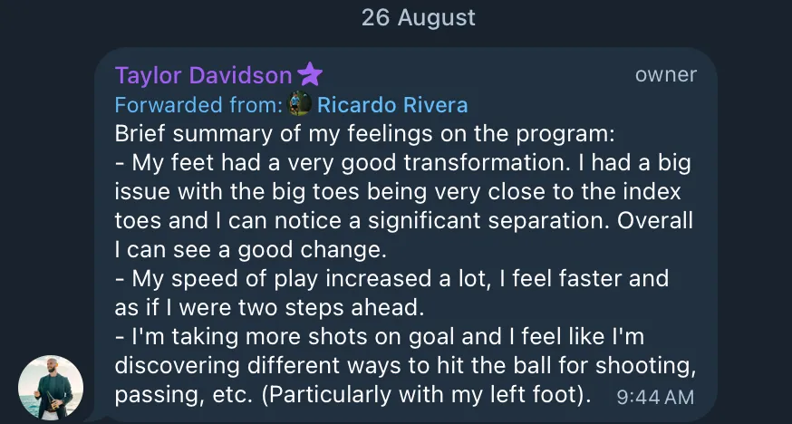 Total Footballer client result — August 2025, screenshot 3