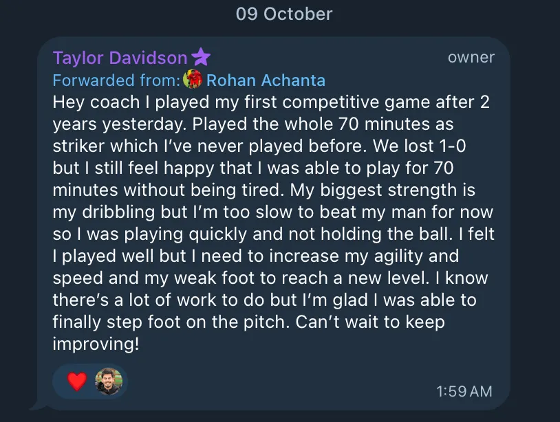Total Footballer client result — October 2025, screenshot 4