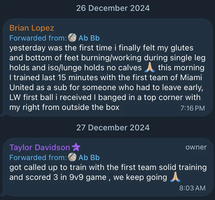 Total Footballer client result — December 2024, screenshot 5