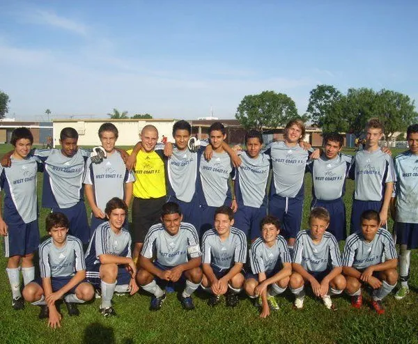 Youth football team photo